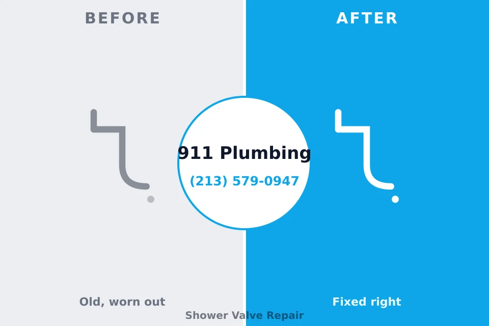Before and after: plumbing repair Gainesville, MO